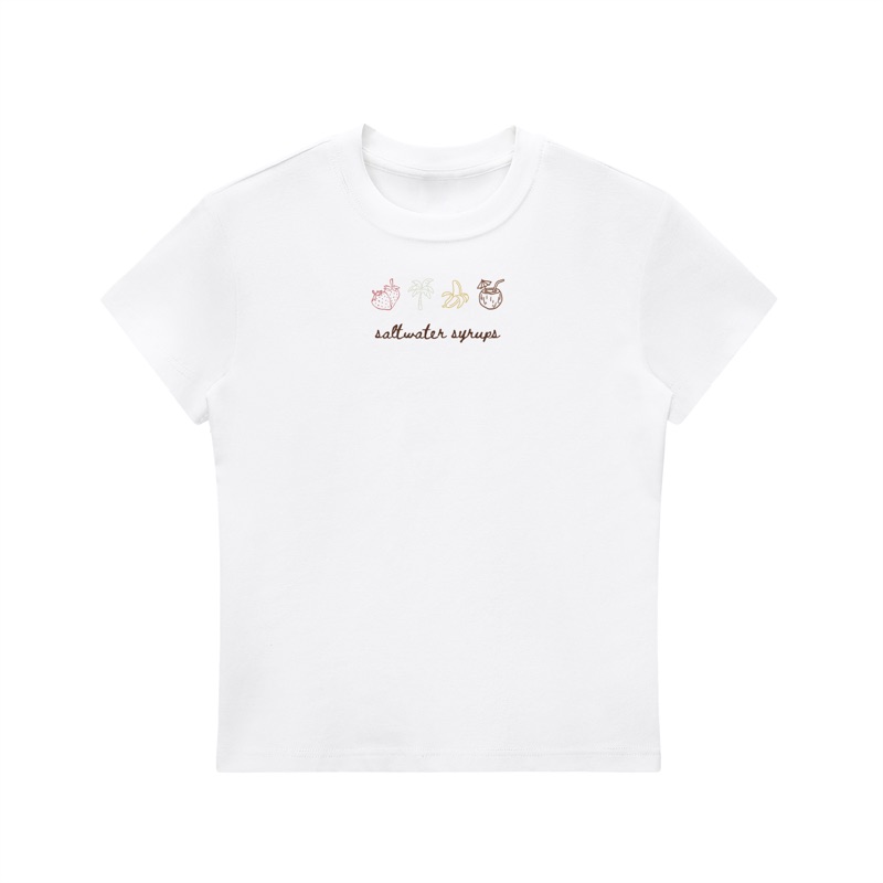 Saltwater Essentials Tee — white front