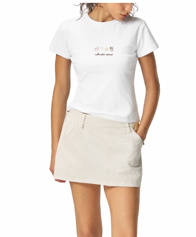 Saltwater Essentials Tee — white worn