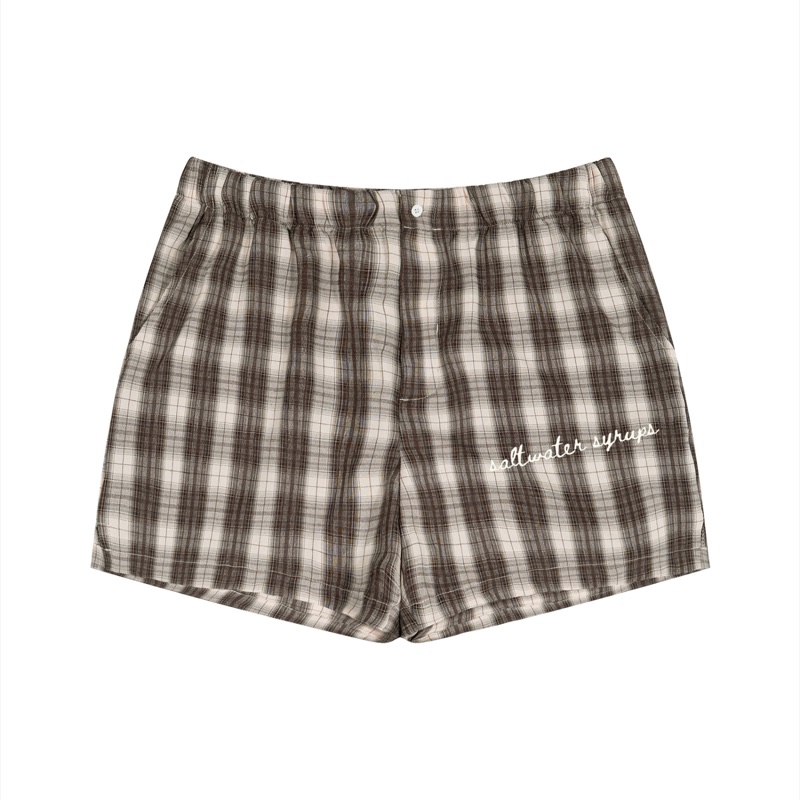 Saltwater Plaid Shorts — front