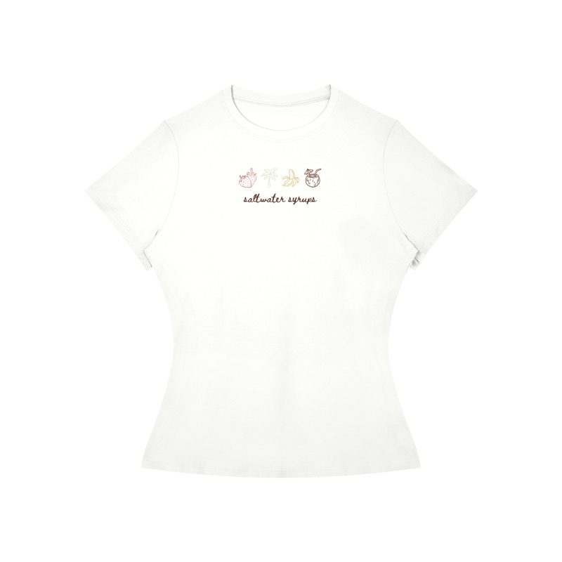 Slim Fit Tee — white