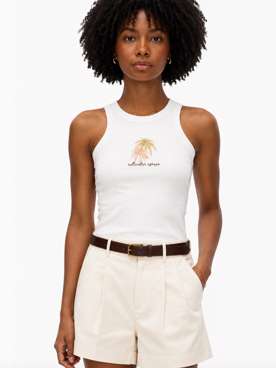 Saltwater Tank — worn by model