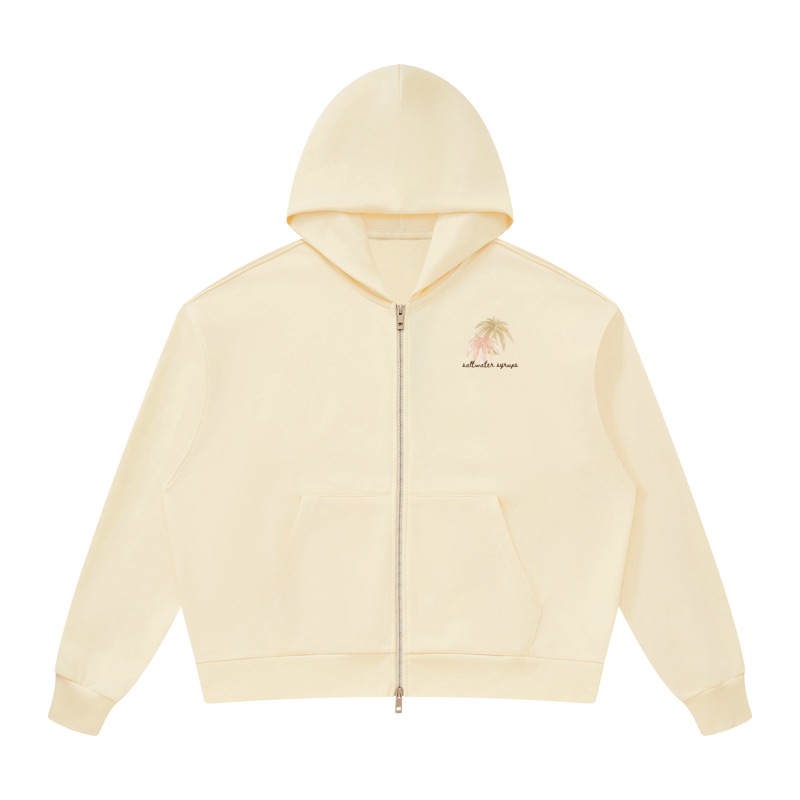 Saltwater Palm Full Zip Hoodie — front